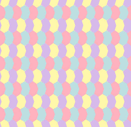 Pastel geometric hexagon seamless patterns.の写真素材