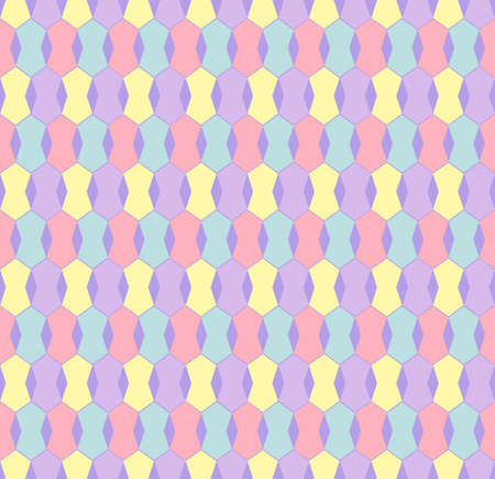 Pastel geometric hexagon seamless patterns.の写真素材