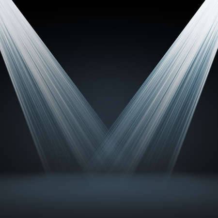 Empty Dark blue with Black vignette Studio well use as background.の写真素材