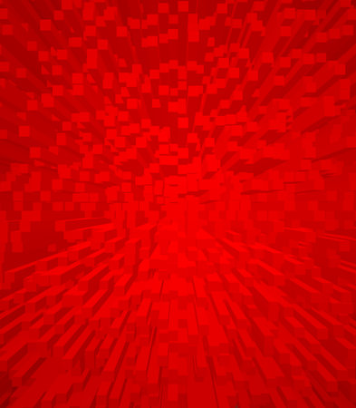 abstract red background with red brick blockの写真素材