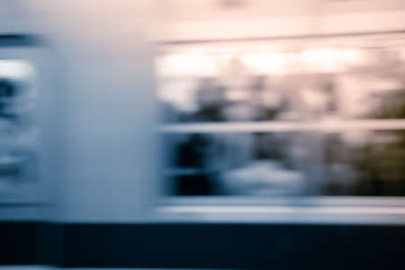 Fast train with motion blur.の写真素材