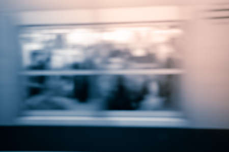 Fast train with motion blur.の写真素材