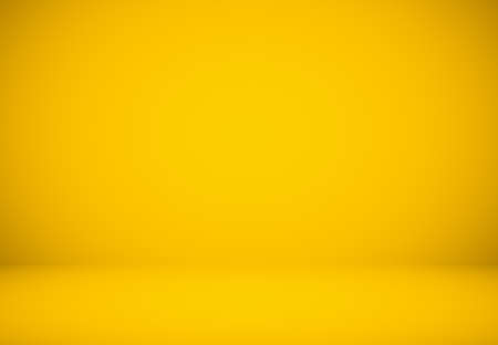 Empty yellow Studio well use as background,layout and presentation.の写真素材