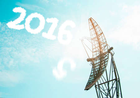 2016 texting clouds Broadcast with Sunlay.の写真素材