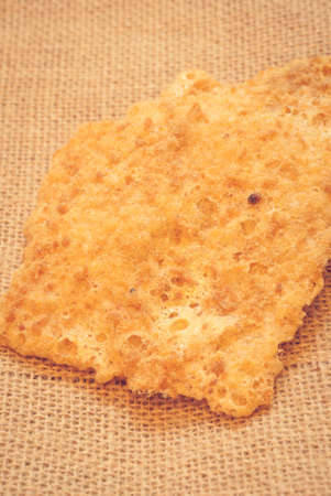 Rice CracKer with Flossy Porkの写真素材