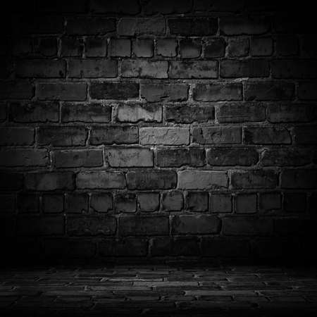 Old black wall background. Texture with border black vignette background Studio backdrop well use as back drop background, black board, black studio background, black gradient frame.の写真素材