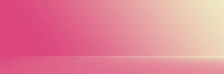 Studio Background - Abstract Bright luxury Pink Gradient horizontal studio room wall background for display product ad website template.の写真素材