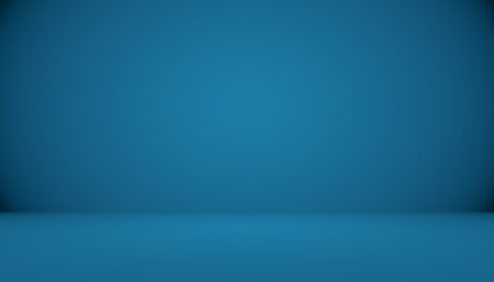 Blue gradient abstract background empty room with space for your text and picture