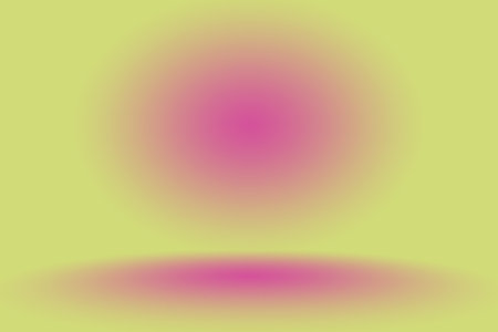 Abstract mockup smooth orange gradient studio room wall background.