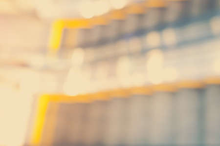 Vintage Style - Abstract escalator of shopping mall, shallow depth of focusの写真素材