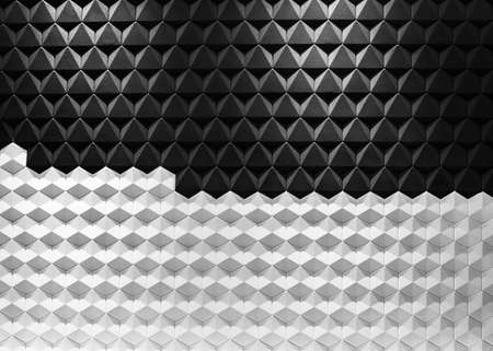 Modern architecture black and white steel, architectural design, architecture background conceptの写真素材