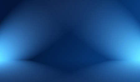 Abstract Luxury gradient Blue background. Smooth Dark blue with Black vignette Studio Bannerの写真素材