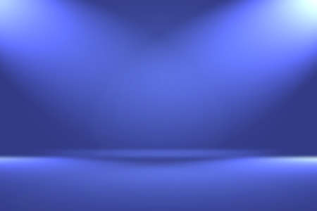 Abstract Luxury gradient Blue background. Smooth Dark blue with Black vignette Studio Bannerの写真素材