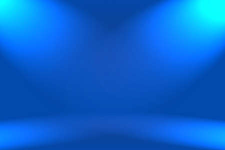 Abstract Luxury gradient Blue background. Smooth Dark blue with Black vignette Studio Banner.の写真素材