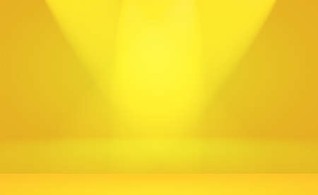Abstract Luxury Gold yellow gradient studio wall, well use as background,layout,banner and product presentation.の写真素材