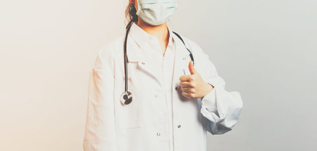 Covid19, coronavirus, healthcare and doctors concept. Young determined asian female doctor guarantee...