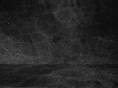 Old black background. Grunge texture. Dark wallpaper. Blackboard Chalkboard Concreteの写真素材