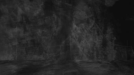 Old black background. Grunge texture. Dark wallpaper. Blackboard Chalkboard Concreteの写真素材