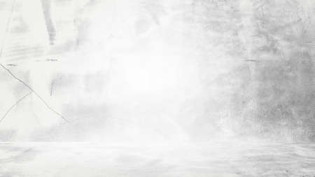 Grungy white background of natural cement or stone old texture as a retro pattern wall. Conceptual wall banner, grunge, material,or construction.の写真素材