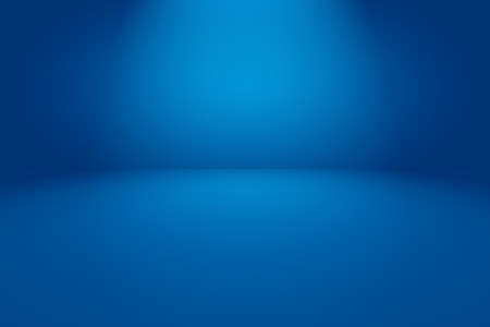 Abstract Luxury gradient Blue background. Smooth Dark blue with Black vignette Studio Banner.の写真素材