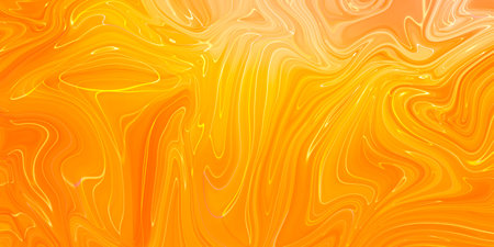 Abstract orange paint background. Acrylic texture with marble pattern