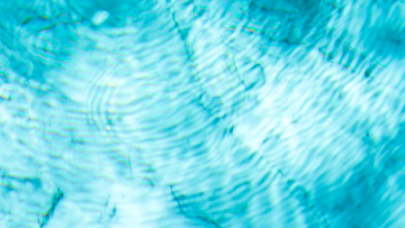 water swimming pool texture and surface water on pool, reflection blue wave nature water on the...