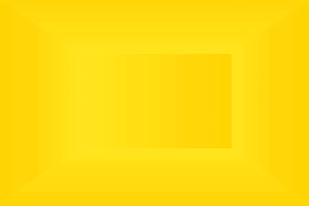 Abstract solid of shining yellow gradient studio wall room background.の写真素材