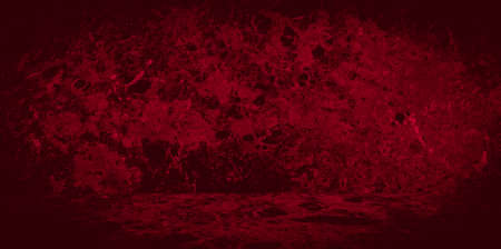 Old wall texture cement black red background abstract dark color design are light with white gradient background.の写真素材