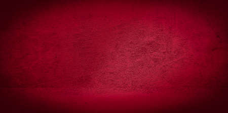 Old wall texture cement black red background abstract dark color design are light with white gradient background.の写真素材