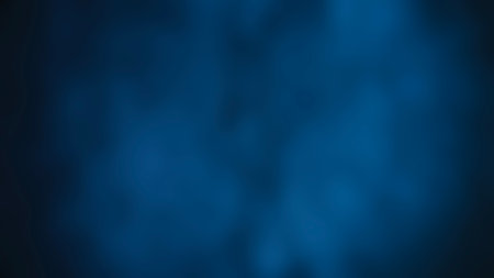 Empty Dark Concrete wall room studio Background and Floor perspective with blue soft light. Displays product and text present on free space cement. Backdrop.の写真素材