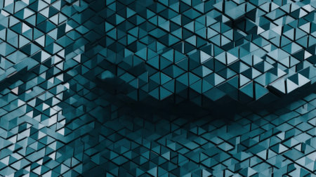 Abstract Modern Geometry Exterior Architecture. Abstract business interior in minimalism. AI Generative.の素材