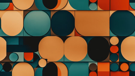 Abstract Modern Geometry Exterior Architecture. Abstract business interior in minimalism. AI Generative.の素材