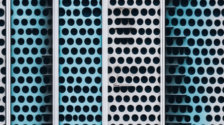 Abstract Modern Geometry Exterior Architecture. Abstract business interior in minimalism. AI Generative.の素材