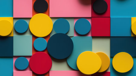 Abstract Modern Geometry Exterior Architecture. Abstract business interior in minimalism. AI Generative.の素材