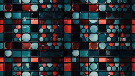 Abstract Modern Geometry Exterior Architecture. Abstract business interior in minimalism. AI Generative.の素材