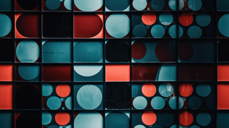 Abstract Modern Geometry Exterior Architecture. Abstract business interior in minimalism. AI Generative.の素材