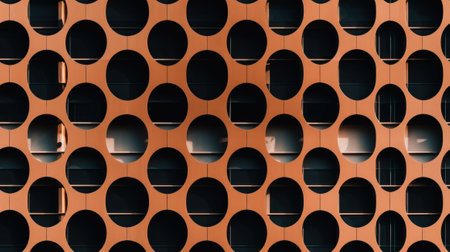 Abstract Modern Geometry Exterior Architecture. Abstract business interior in minimalism. AI Generative.の素材