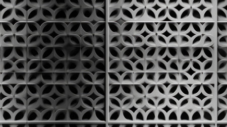 Abstract Modern Geometry Exterior Architecture. Abstract business interior in minimalism. AI Generative.の素材