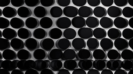 Abstract Modern Geometry Exterior Architecture. Abstract business interior in minimalism. AI Generative.の素材