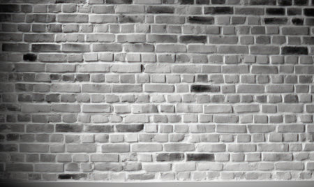 Texture, brick, wall, it can be used as a background. Brick texture with scratches and cracks.AI Generativeの素材