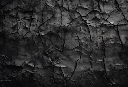 Old black concrete background. Grunge texture. Dark wallpaper. Blackboard Chalkboard Concrete wall. AI Generativeの素材