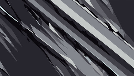 Black abstract geometric background. Modern shape concept. Vector illustration.のイラスト素材