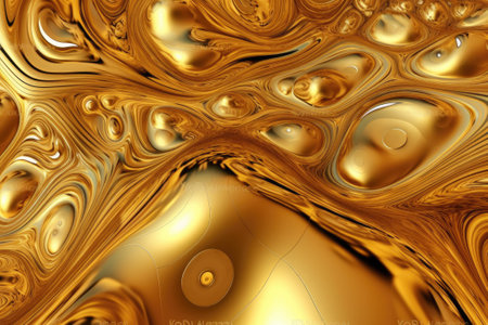 Gold background or texture and gradients shadow. AI Generative.の素材