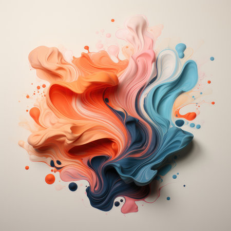 abstract watercolor paintings, paint color splotches, abstract colors, minimalism art painting, scene design. Ai Generative.の素材