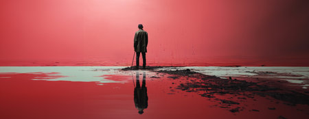 abstract watercolor paintings, paint color splotches, abstract colors, minimalism art painting, scene design. Ai Generative.の素材