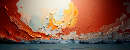 abstract watercolor paintings, paint color splotches, abstract colors, minimalism art painting, scene design. Ai Generative.の素材