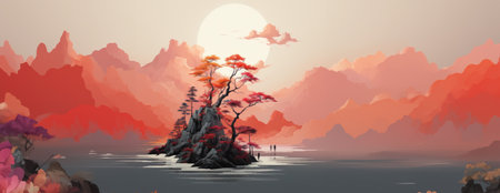 abstract watercolor paintings, paint color splotches, abstract colors, minimalism art painting, scene design. Ai Generative.の素材