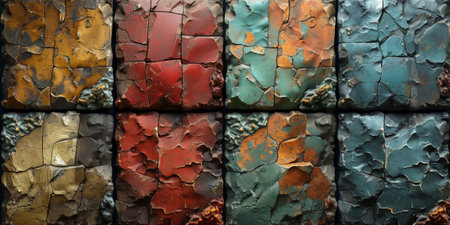 Grunge banner. Abstract stone background. The texture of the stone wall. Close-up rock backdrop.の素材