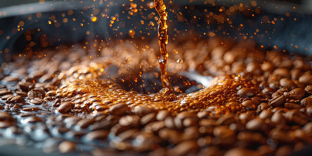 Drip brewing, filtered coffee, or pour-over is a method which involves pouring water over roasted, ground coffee beans contained in a filterの素材