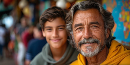 Happy family celebrating together at home. Multigenerational Household play enjoy time with familyの素材